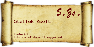 Stellek Zsolt névjegykártya